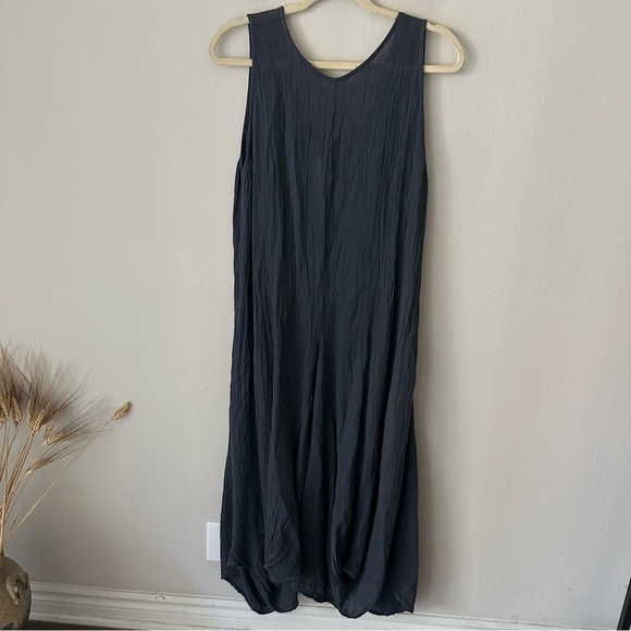 Asymmetrical Laggenlook Coastal Dress in Navy Small - Picture 8 of 11